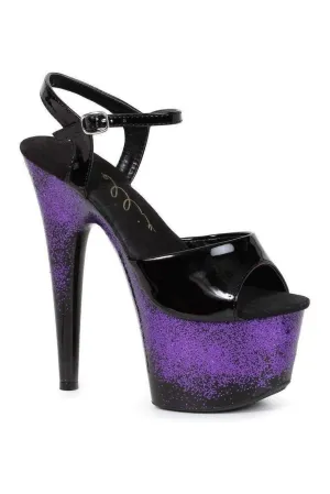 709-CARI Platform Sandal | Clear Vinyl