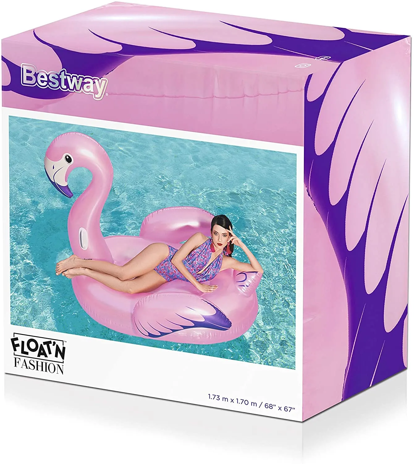 Bestway Supersized Luxury Flamingo Ride-On Pool Float