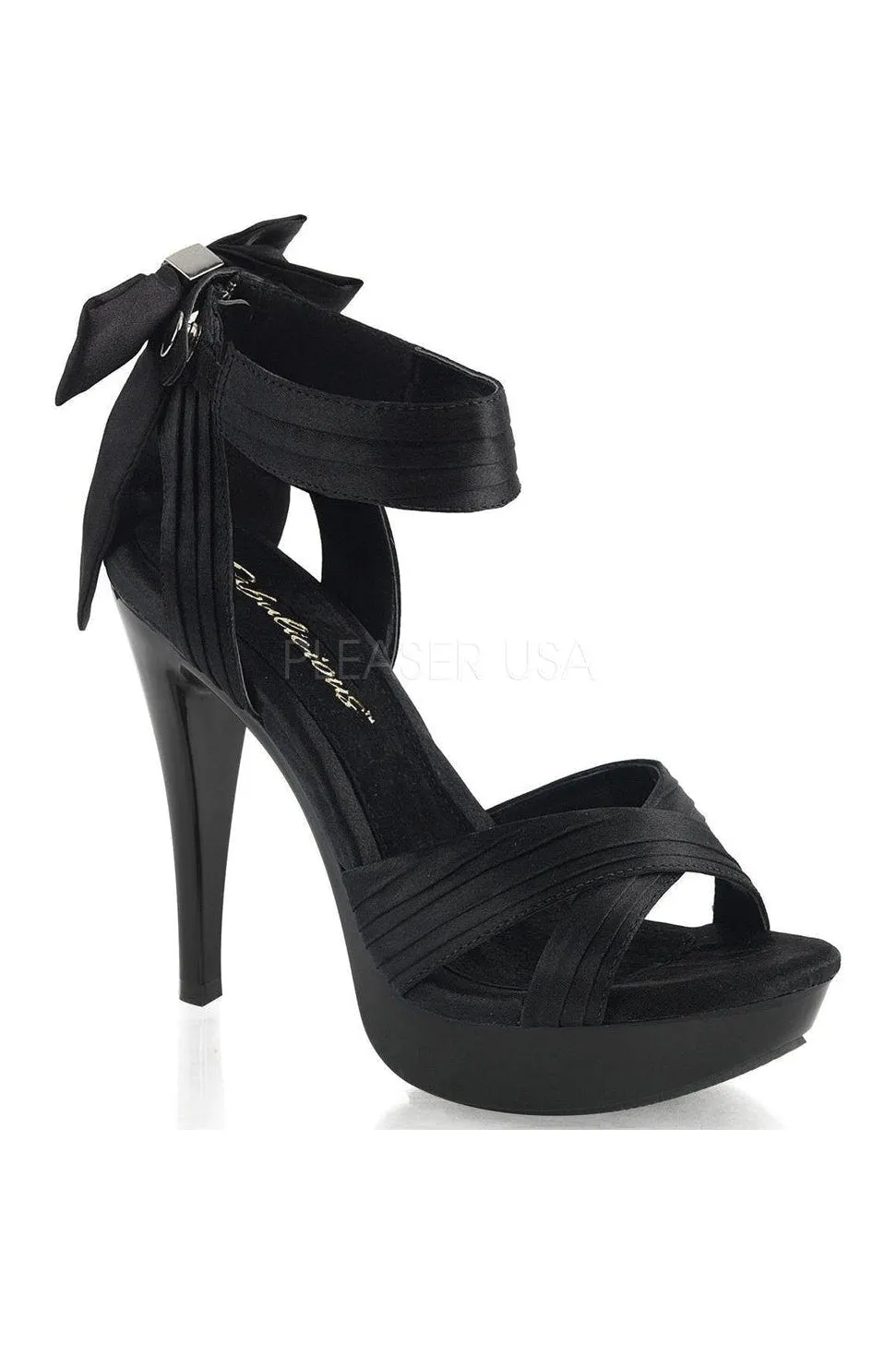 COCKTAIL-568 Sandal | Black Fabric