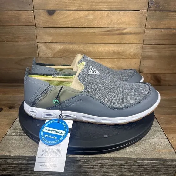 Columbia Mens Size 8.5 Bahama Vent Hightide Slip-Ons Gray Slip On New In Box
