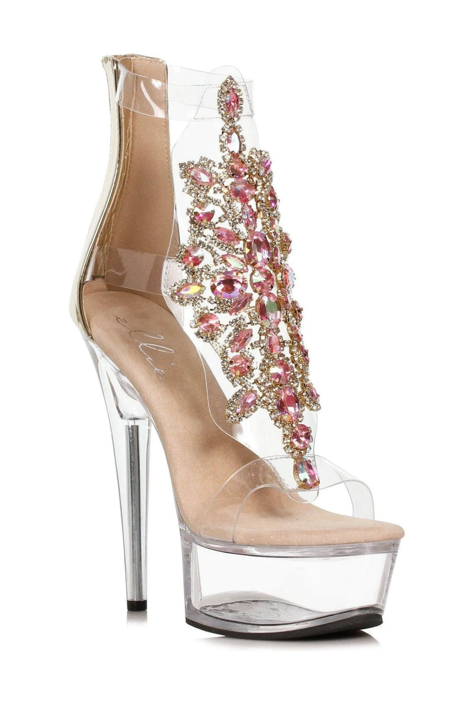 Ellie Shoes 609-LARA Stiletto With Rhinestone Upper