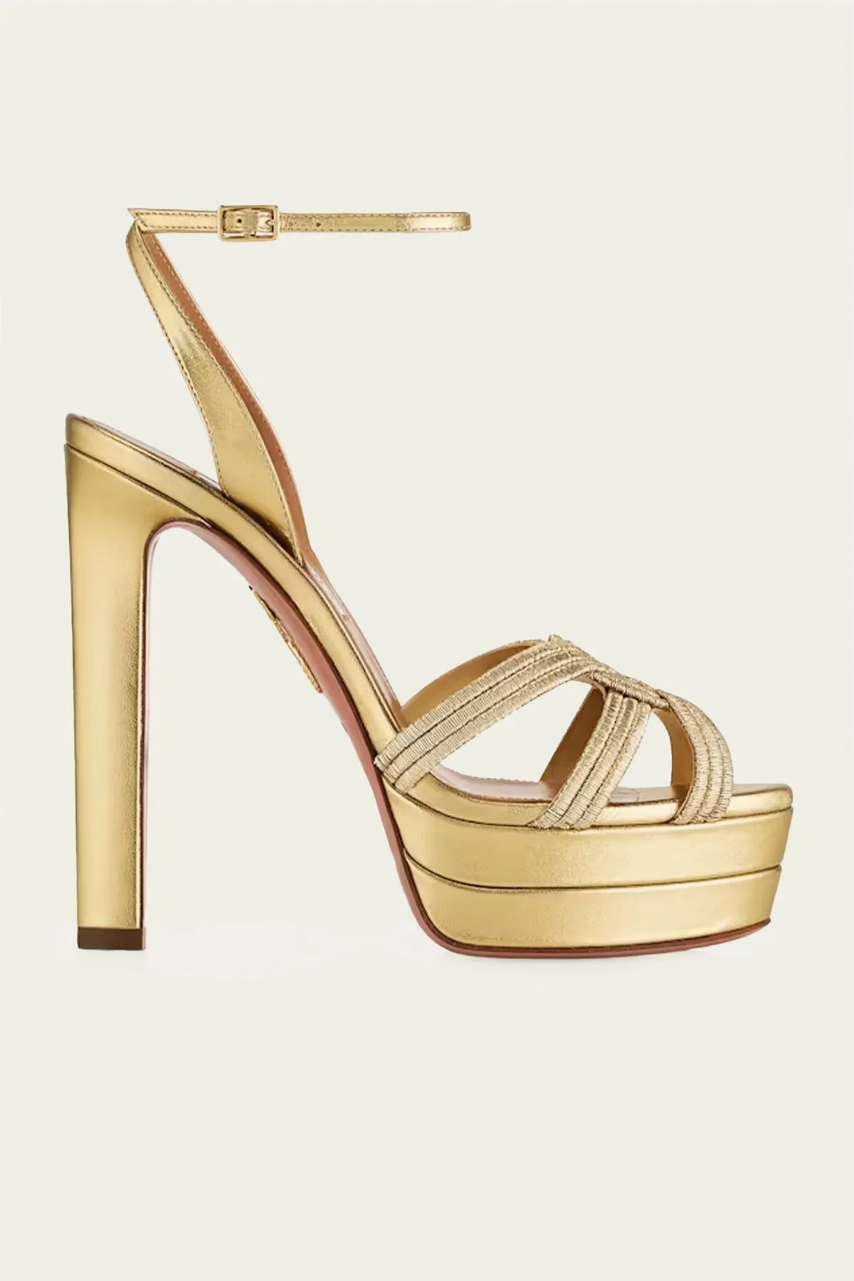 Felix Sandal Plateau 130 in Soft Gold