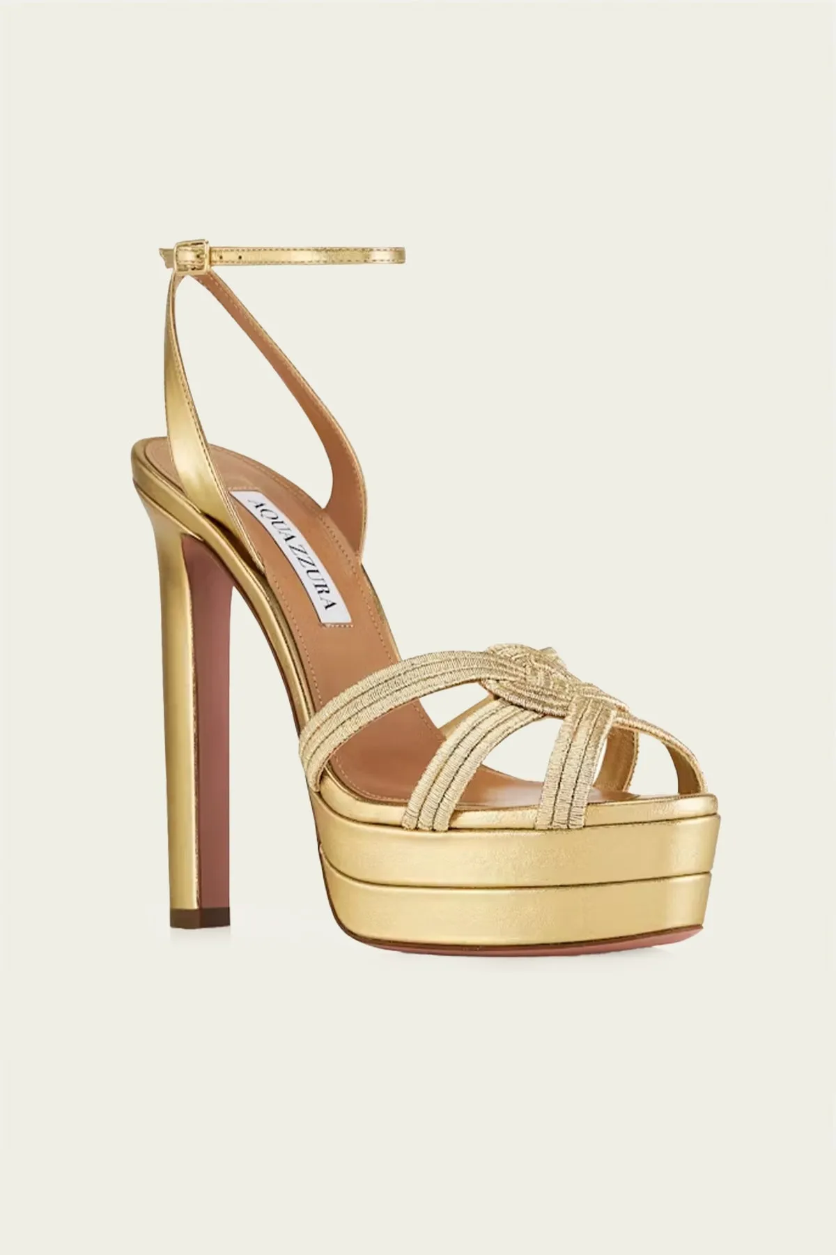 Felix Sandal Plateau 130 in Soft Gold
