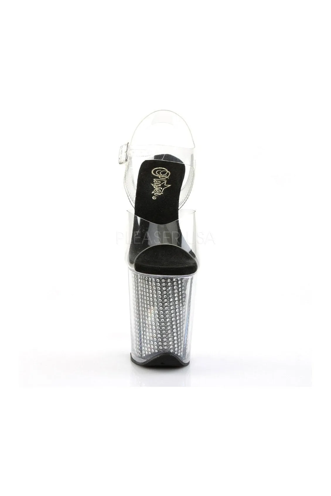FLAMINGO-808SRS Platform Sandal  | Black Vinyl
