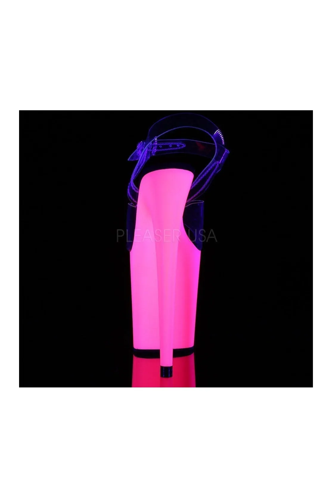 FLAMINGO-808UV Platform Sandal  | Clear Vinyl