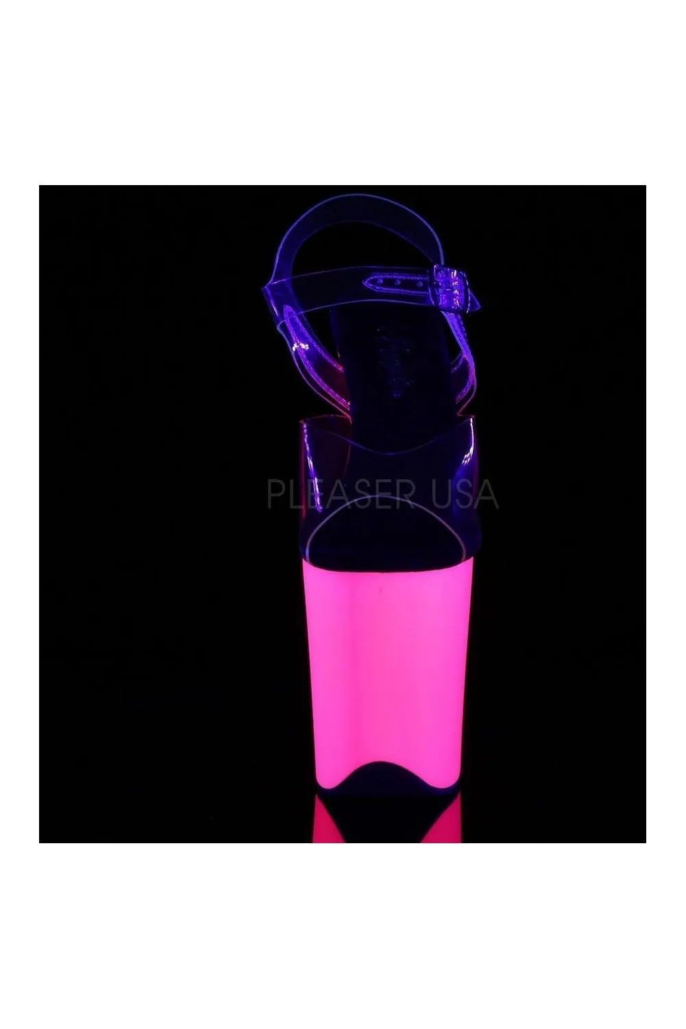 FLAMINGO-808UV Platform Sandal  | Clear Vinyl