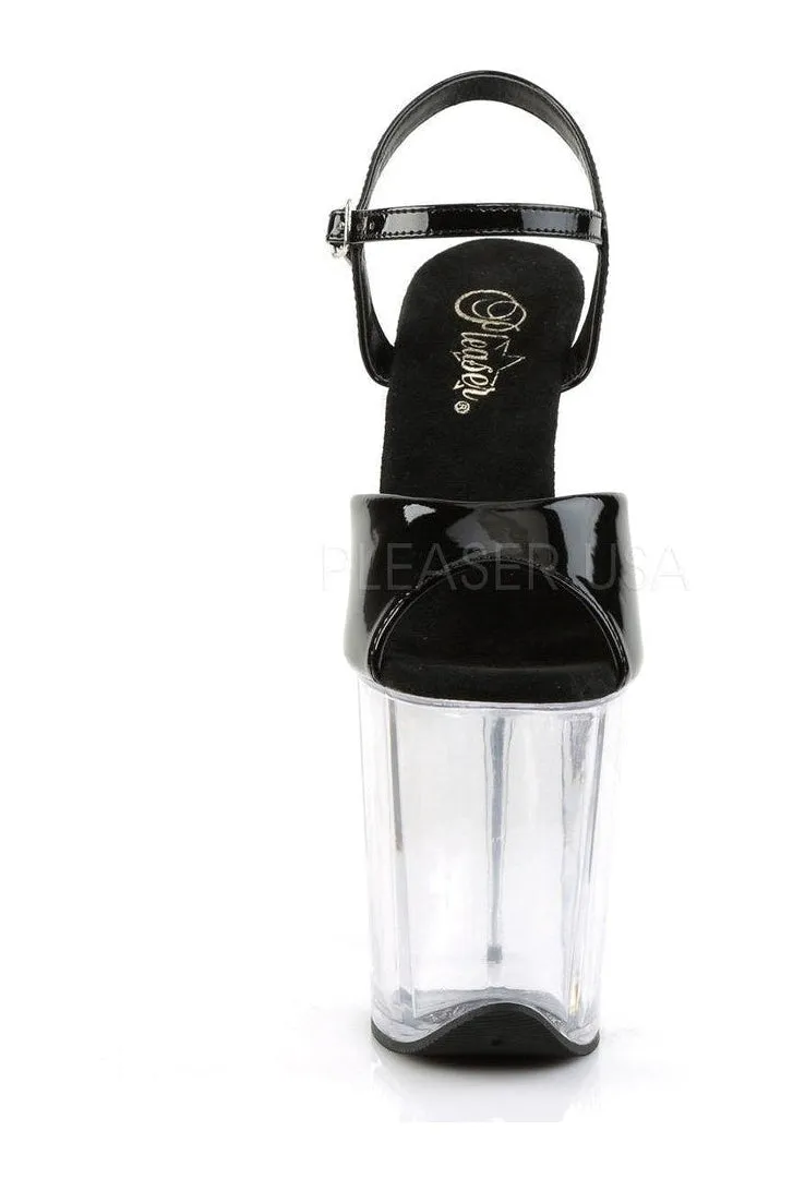 FLAMINGO-809 Platform Sandal  | Black Patent