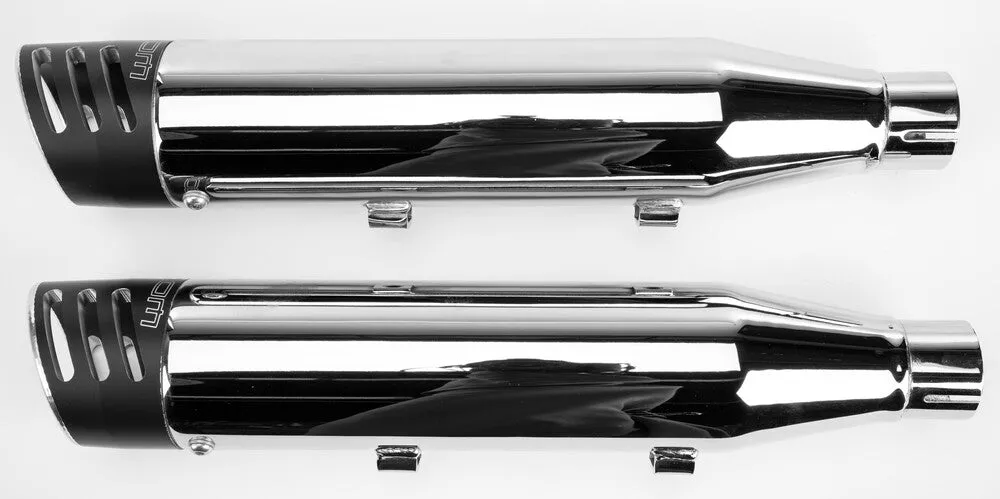 Freedom Racing Slip-Ons 3.25" Chrome w/Black Tip `14-20 Sportster