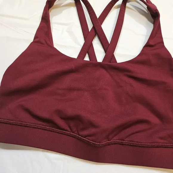 Lululemon Energy Bra (Deep Rouge) Size 4