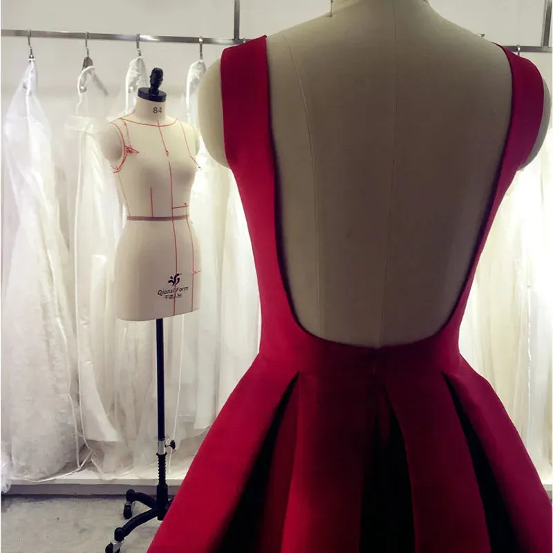 Roycebridal Evening Dress Long Red Elegant Satin Backless Prom Party Dresses Evening Gown Abendkleider Abiye Robe De Soiree
