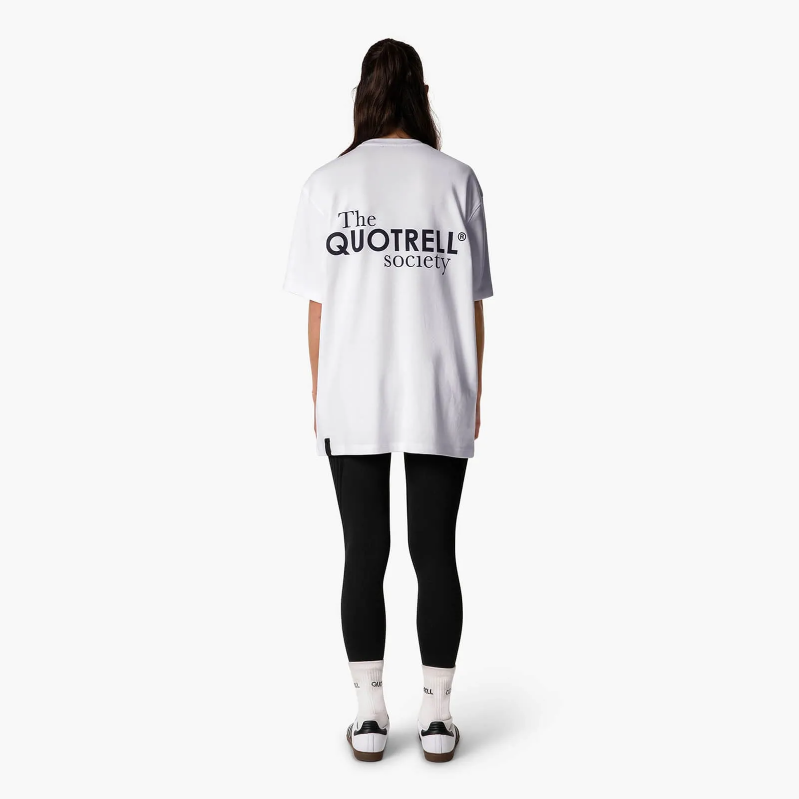 SOCIETY TEE | WHITE/BLACK