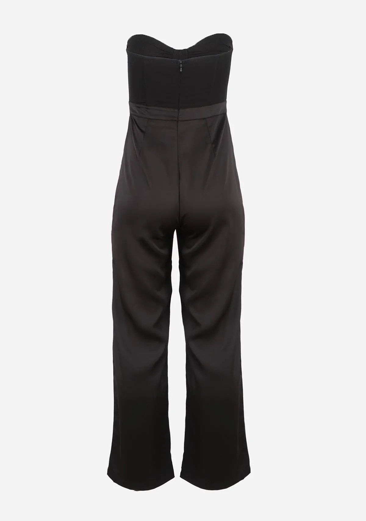 Stone Applique Bustier Jumpsuit