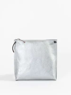 strappy pouch - silver
