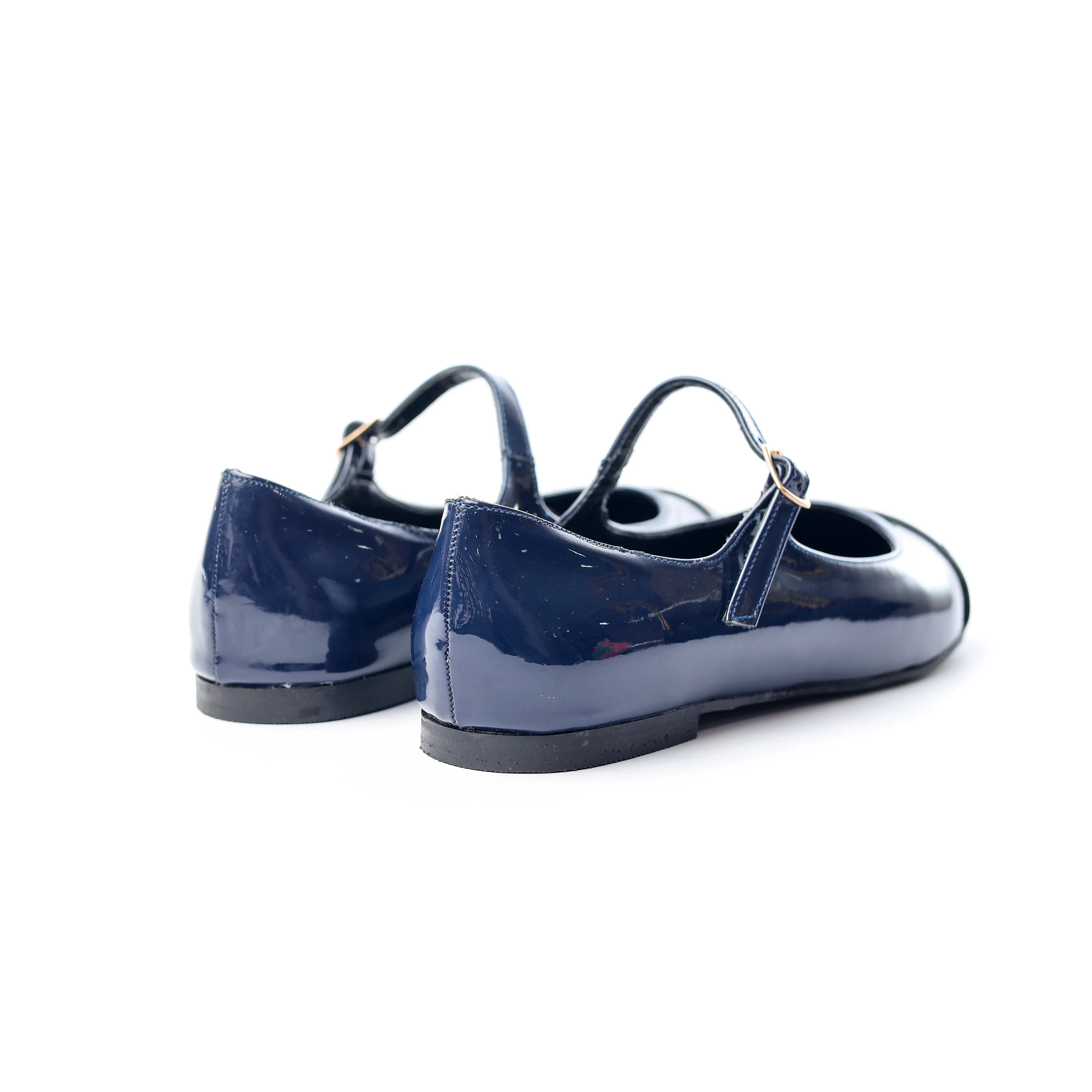Two-Tone Mary Jane Flats