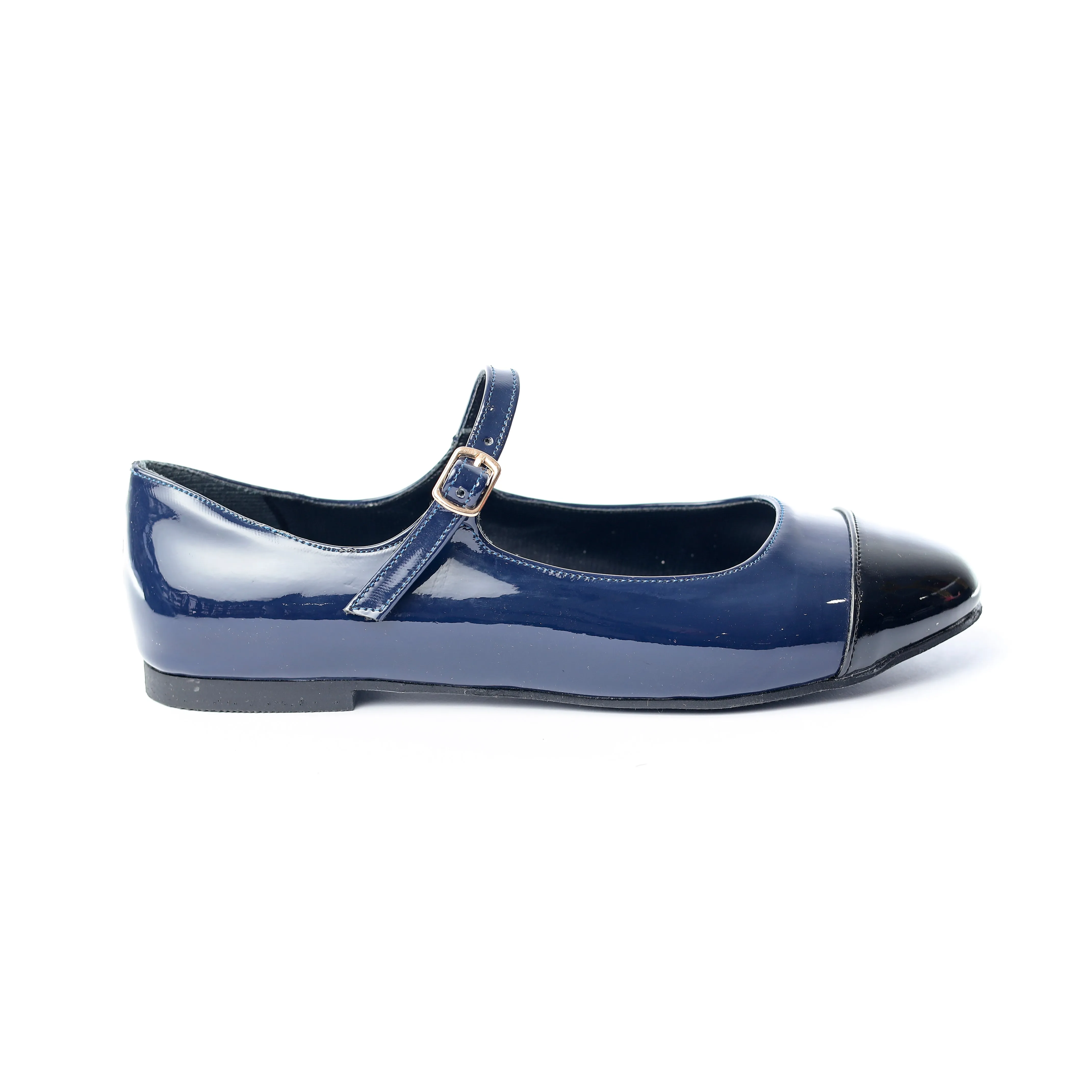 Two-Tone Mary Jane Flats