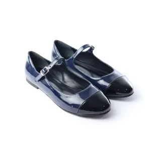 Two-Tone Mary Jane Flats